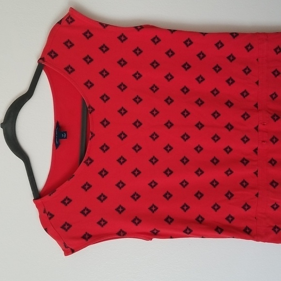 Tommy Hilfiger Women's Red Sleeveless Tie Waist Sheath Dress Small - Picture 3 of 7